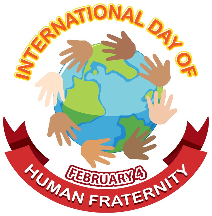 Vettore gratuito giornata internazionale della fratellanza umana