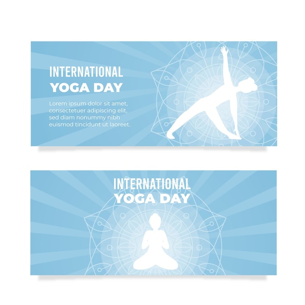 Giornata internazionale delle bandiere orizzontali di yoga
