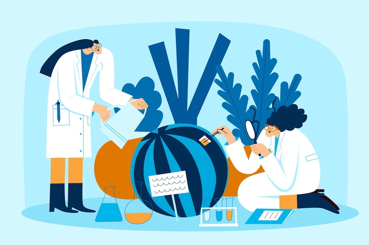 Vettore gratuito giornata internazionale delle donne e delle ragazze nell'illustrazione scientifica