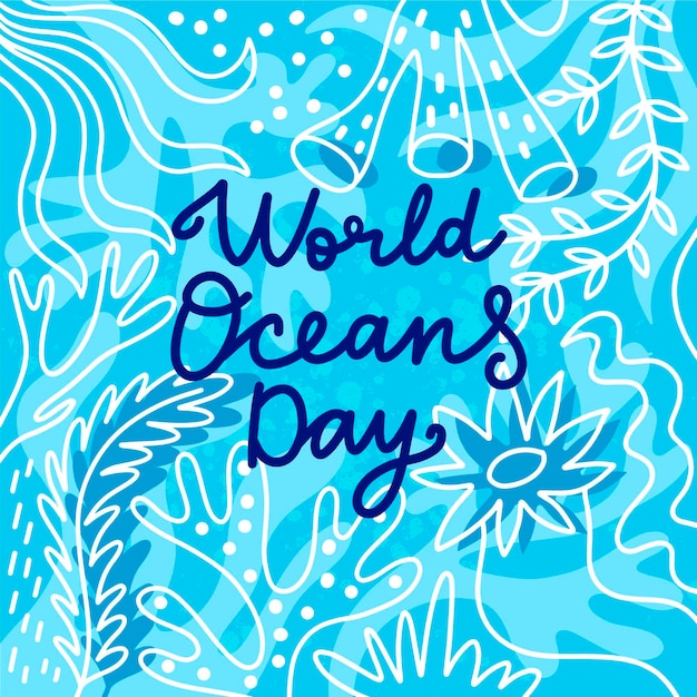 Giornata mondiale degli oceani disegno di design