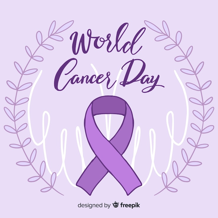 Vettore gratuito giornata mondiale del cancro