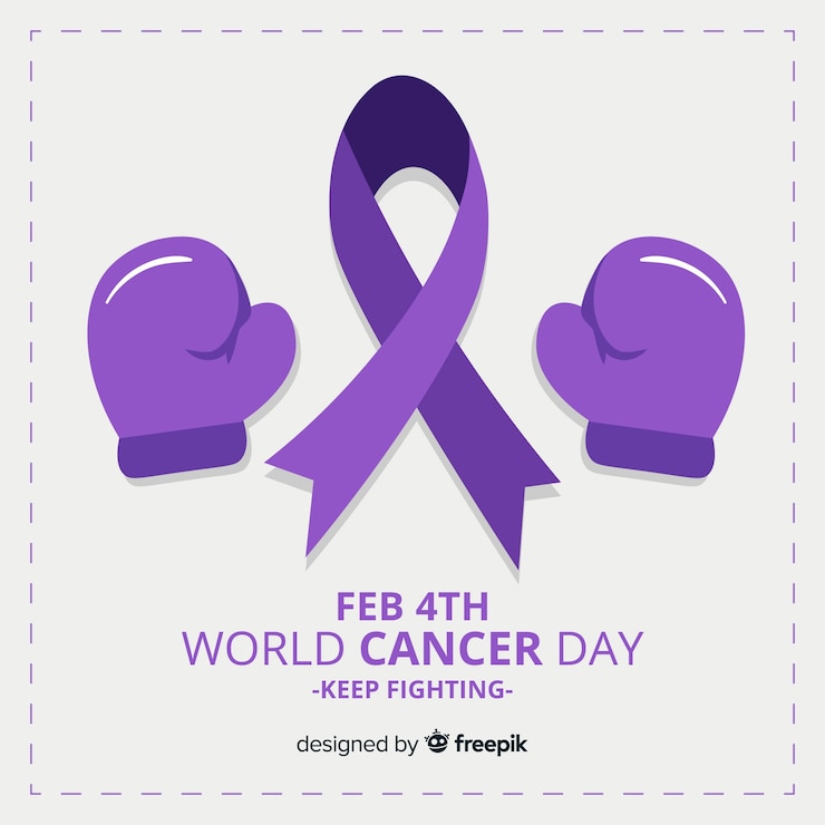 Vettore gratuito giornata mondiale del cancro