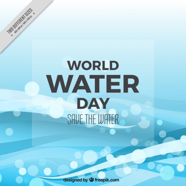 Vettore gratuito giornata mondiale dell'acqua astratto