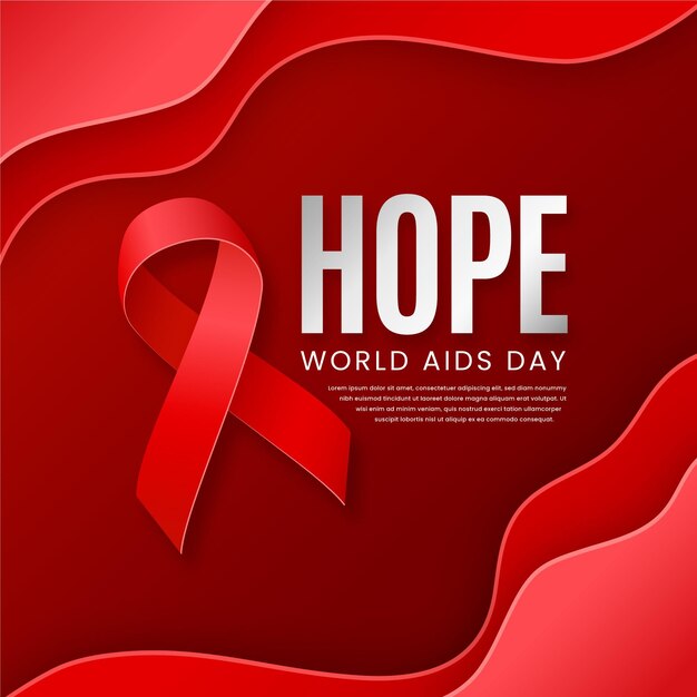Giornata mondiale dell'AIDS su carta