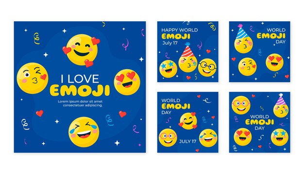 Giornata mondiale delle emoji disegnata a mano