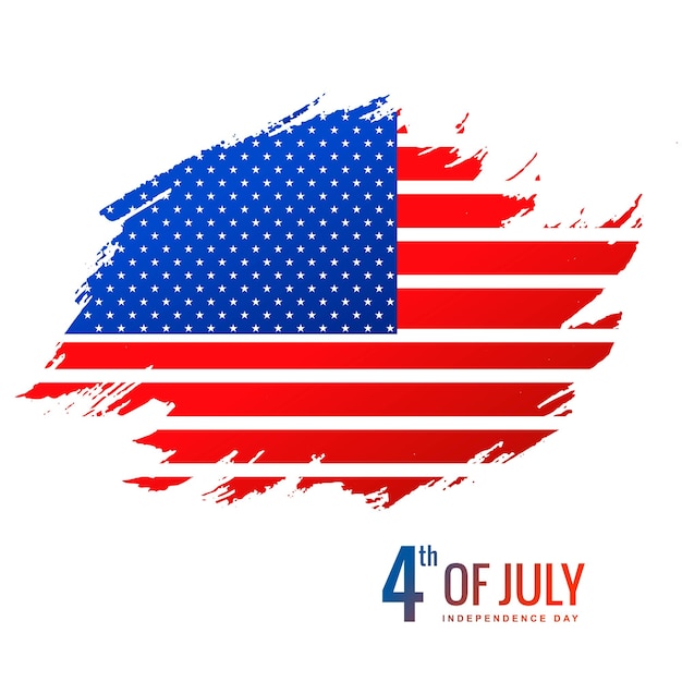 Giorno dell'indipendenza 4 luglio sfondo bandiera americana