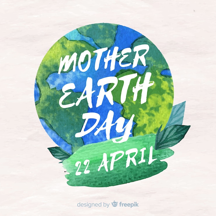 Vettore gratuito giorno della madre terra
