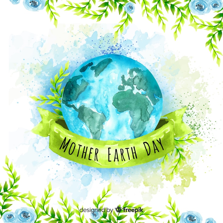 Vettore gratuito giorno della madre terra