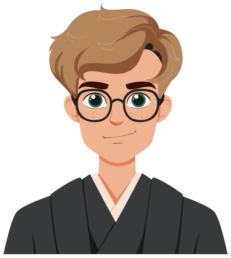 Vettore gratuito giovane con gli occhiali avatar