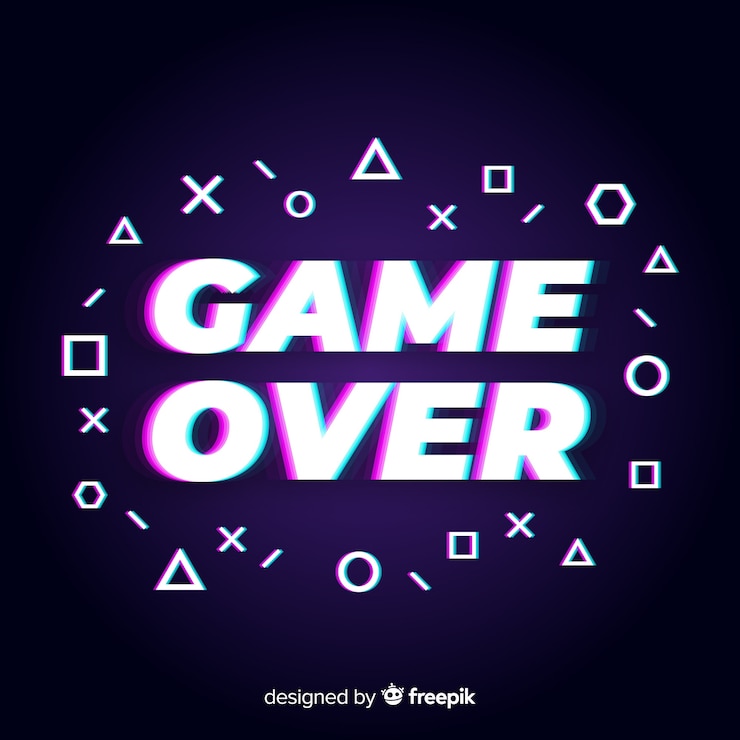 Vettore gratuito glitch di gioco sullo sfondo