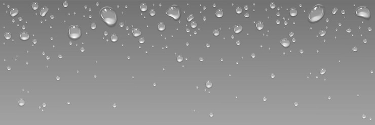 Vettore gratuito gocce d'acqua sulla superficie di vetro nero