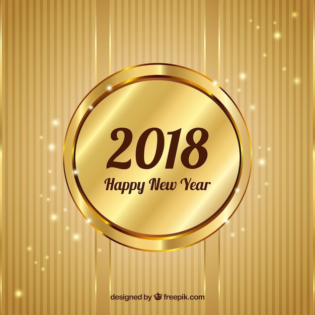 Golden background felice anno nuovo