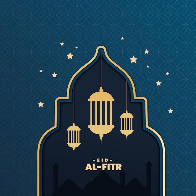 Gradiente eid al-fitr illustrazione