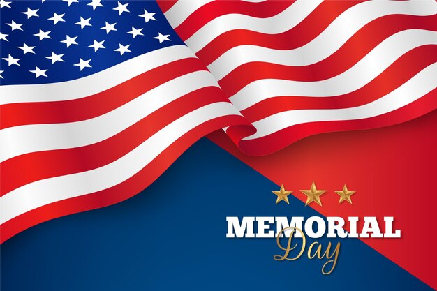 Gradiente usa memorial day illustrazione