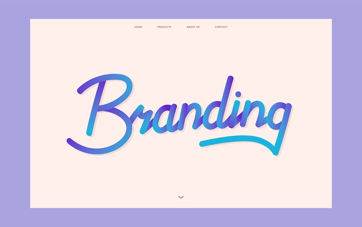Vettore gratuito grafica del sito web informativo di branding aziendale