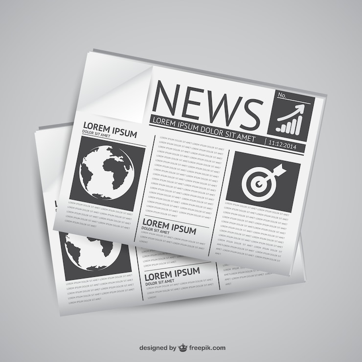 Vettore gratuito grafica vettoriale giornale