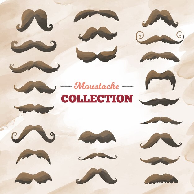 Grande collezione di baffi per movember