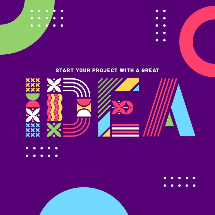 Vettore gratuito graphic design lettering geometrico