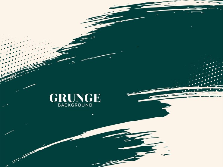 Vettore gratuito green brush stroke grunge texture rough background design