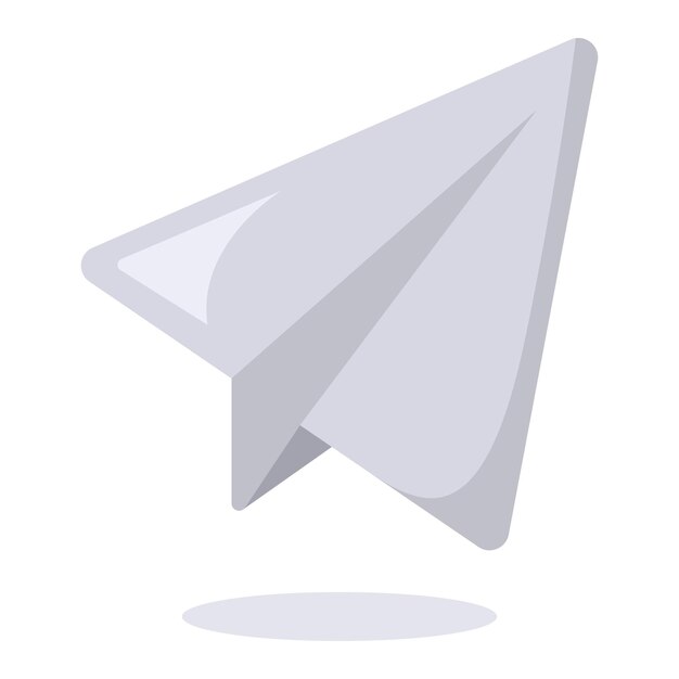 Grigio Invia aereo di carta