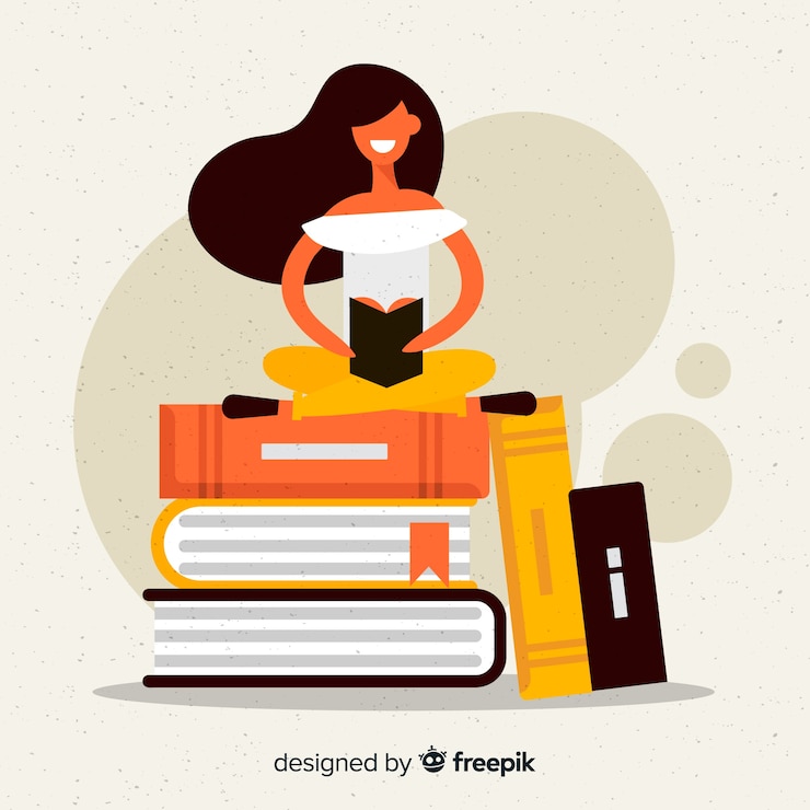 Vettore gratuito gruppo di studenti felici con design piatto