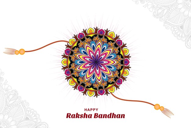 Happy raksha bandhan carta di festa tradizionale indiana celebrazione sfondo