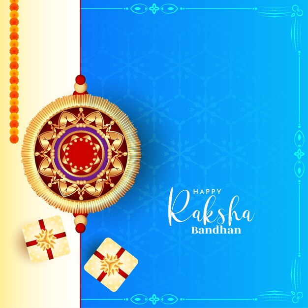 Happy Raksha Bandhan Celebrazione della festa indiana vettore di sfondo