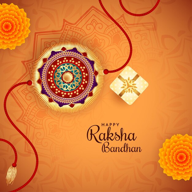 Happy Raksha Bandhan Festival culturale indiano