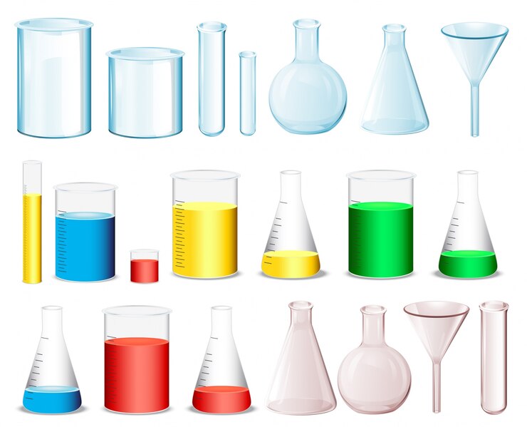 Vettore gratuito i contenitori scientifici