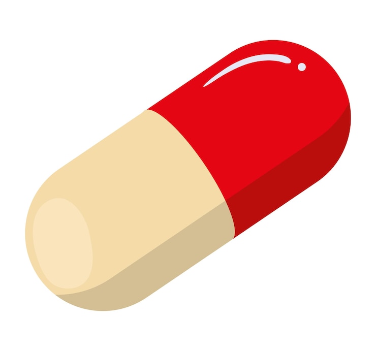 Vettore gratuito icona della capsula del farmaco