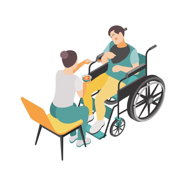 Vettore gratuito icona di persone disabili