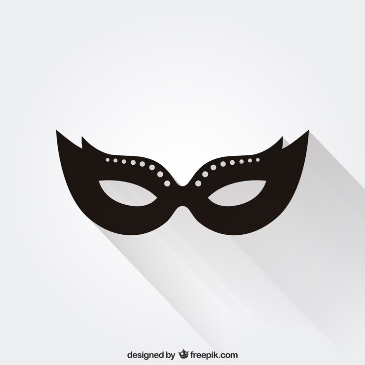 Vettore gratuito icona maschera di carnevale