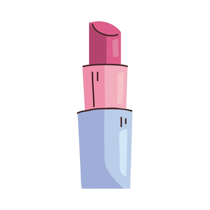 Vettore gratuito icona trucco rossetto cosmetico
