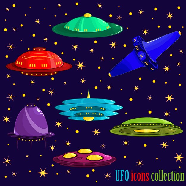 Icone collezione Ufo