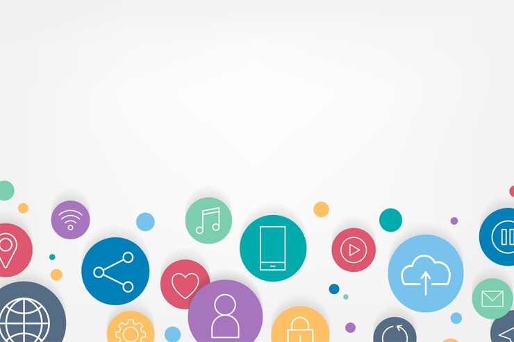 Vettore gratuito icone dei social media