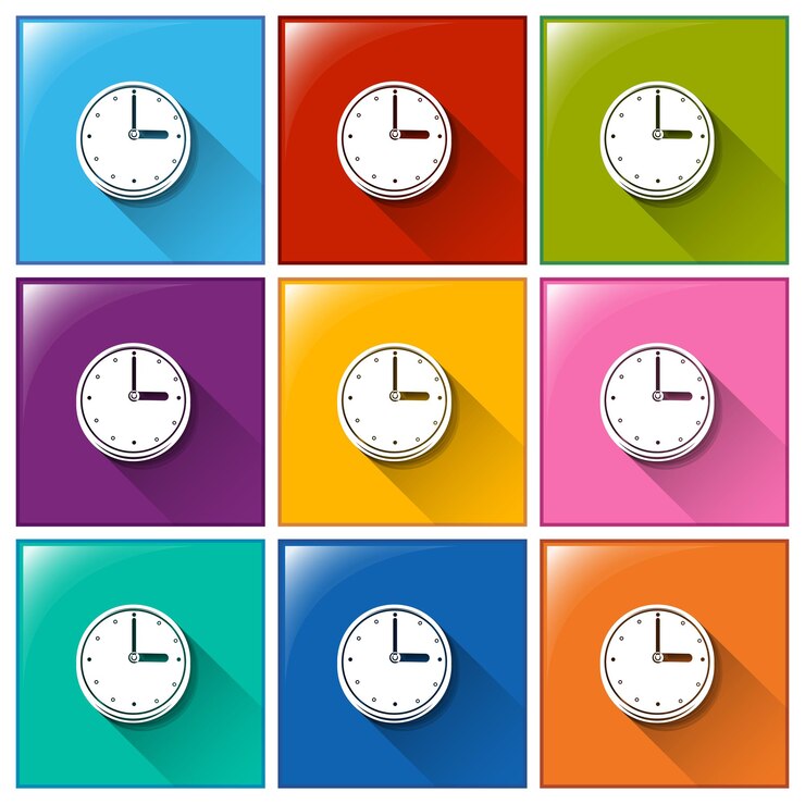 Vettore gratuito icone del tempo