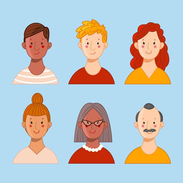 Iconica di profilo piatto disegnata a mano