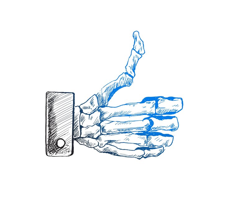 Vettore gratuito il gesto della mano del cranio batte come una maglietta illustrazione dello schizzo