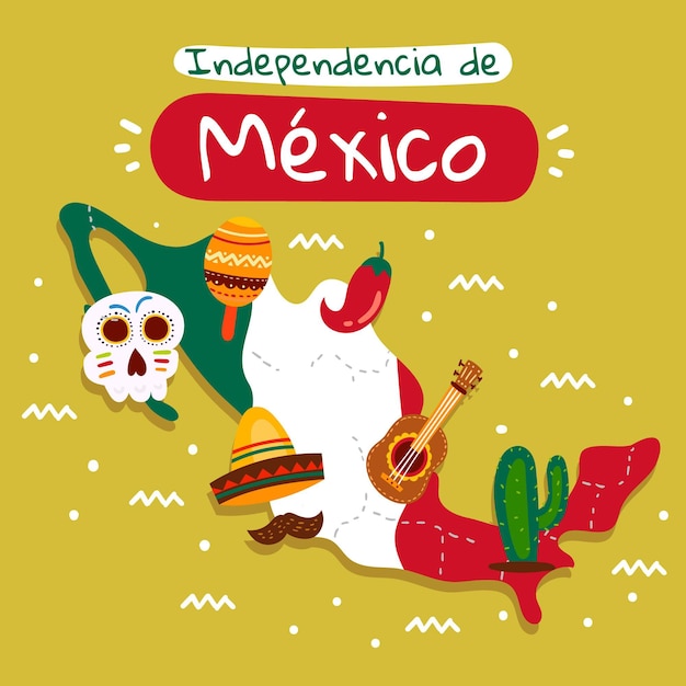 Il giorno dell'indipendenza del Messico e degli elementi tradizionali