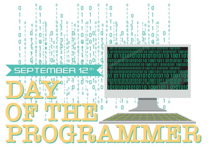 Vettore gratuito il poster del giorno del programmatore