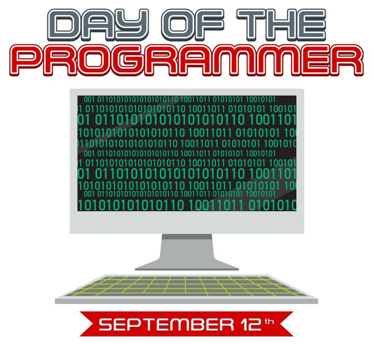 Vettore gratuito il poster del giorno del programmatore