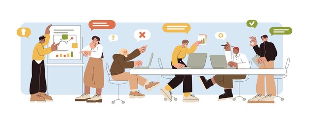 Il team di sviluppatori flat crea software per computer e app per siti Web