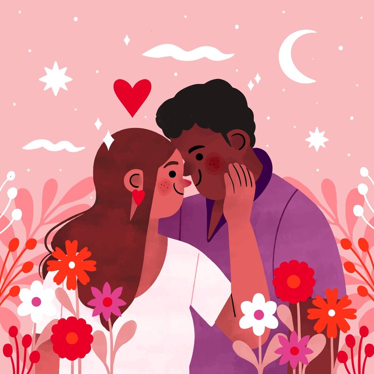 Vettore gratuito illustrazione ad acquerello per la celebrazione del giorno di san valentino