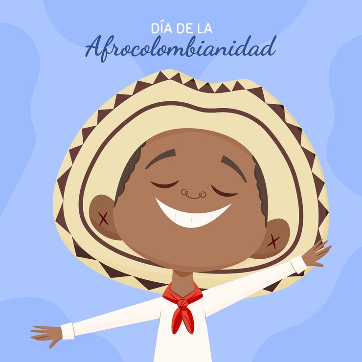 Vettore gratuito illustrazione afrocolombiana piatta