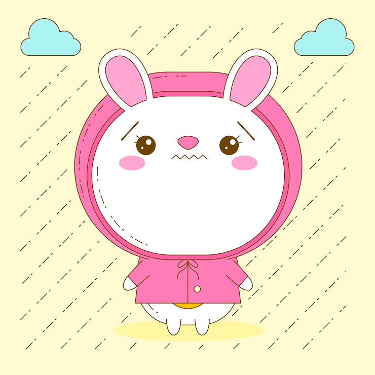 Vettore gratuito illustrazione animale kawaii disegnata a mano