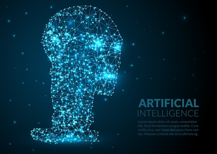 Vettore gratuito illustrazione astratta di intelligenza artificiale