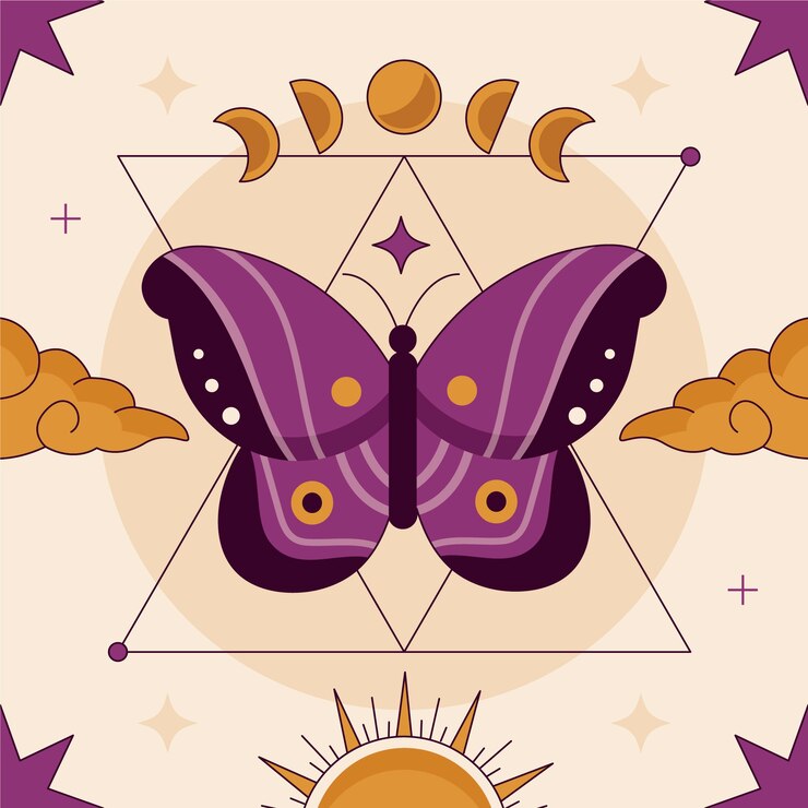 Vettore gratuito illustrazione celeste disegnata a mano