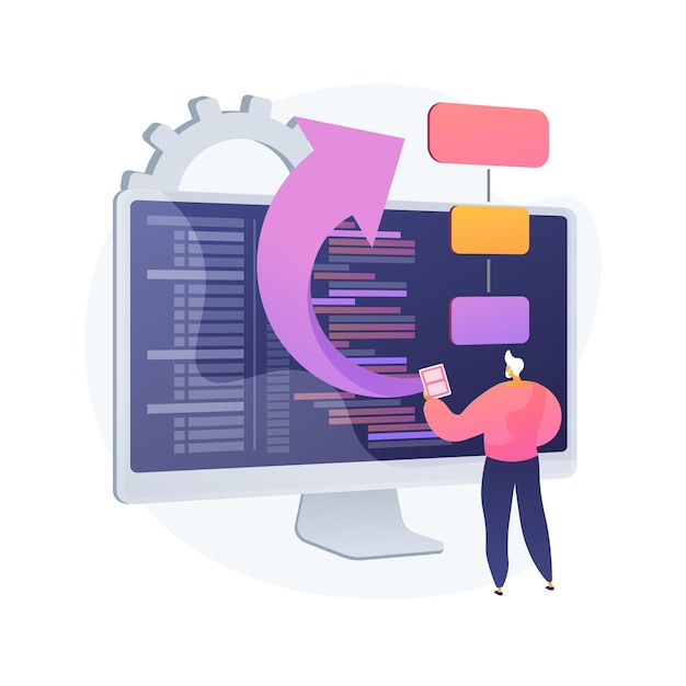 Illustrazione del concetto astratto di descrizione dei requisiti software