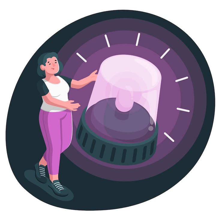 Vettore gratuito illustrazione del concetto di allarme di emergenza