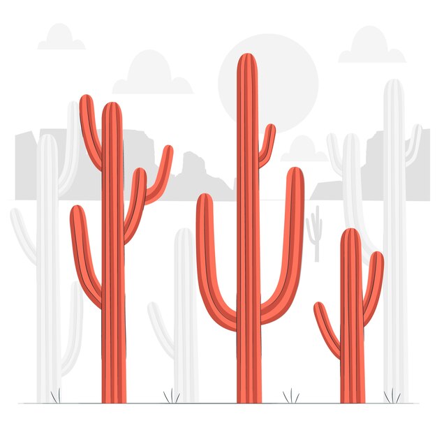 Illustrazione del concetto di cactus